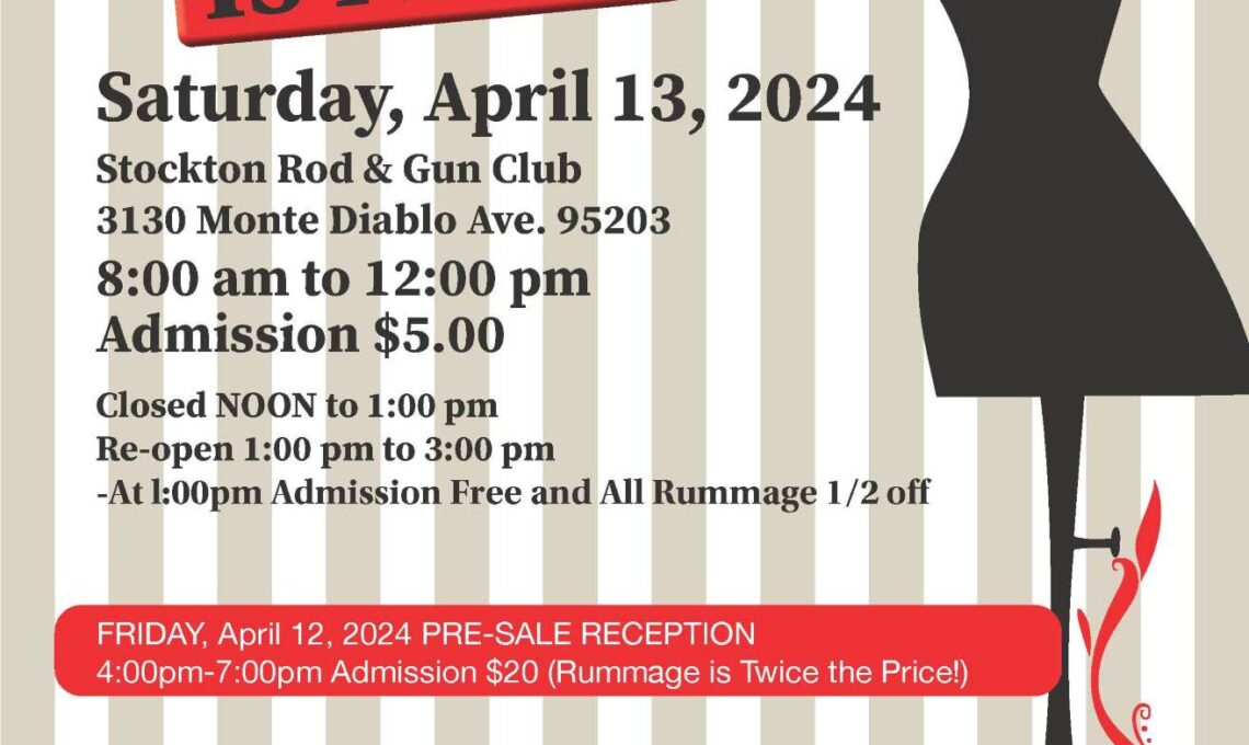 60th Rummage Sale PreSale April 12 The Junior League of San Joaquin